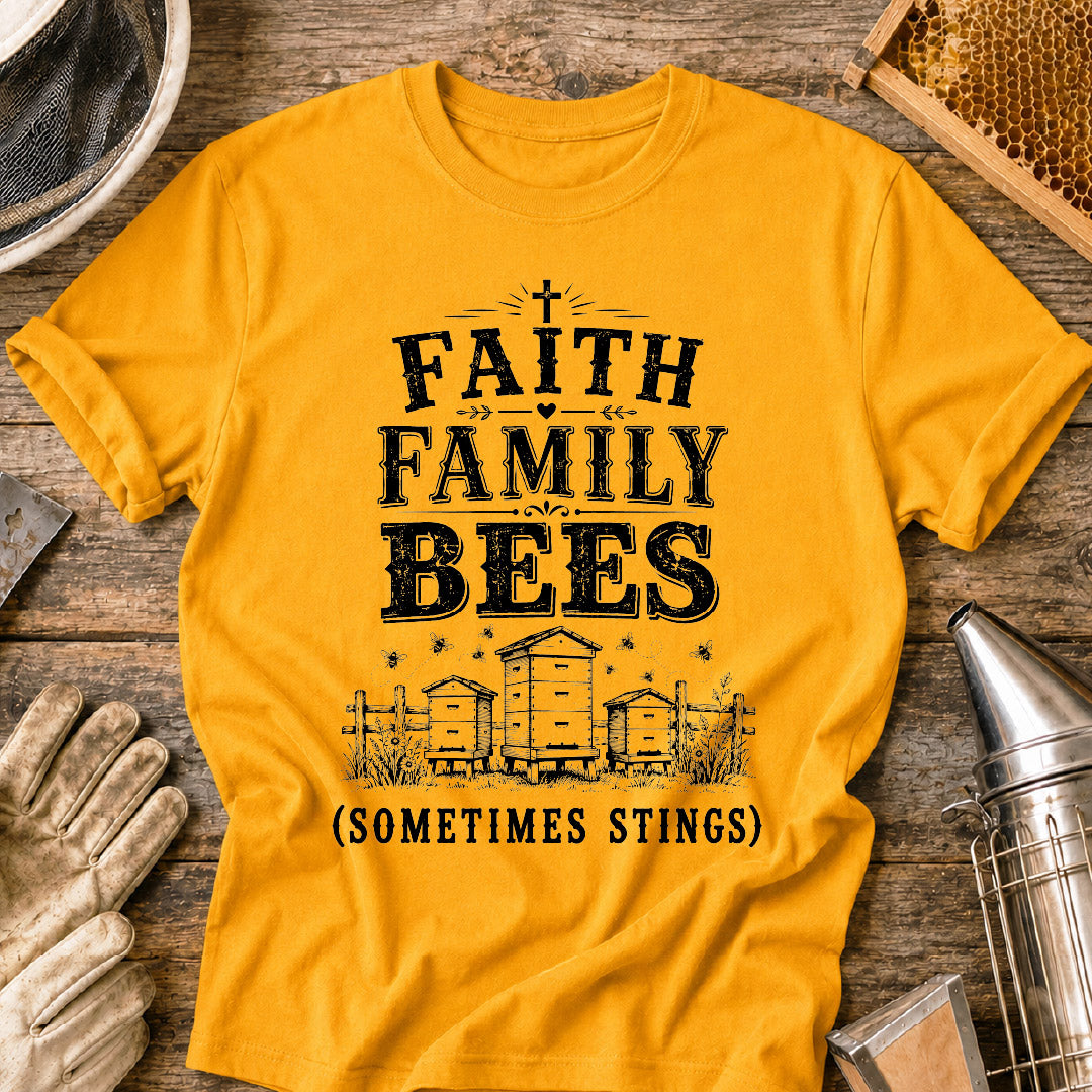 Faith Family Bees T-Shirt