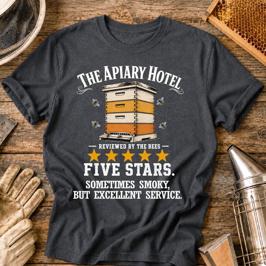 Beekeeper Apiary Hotel Review T-Shirt