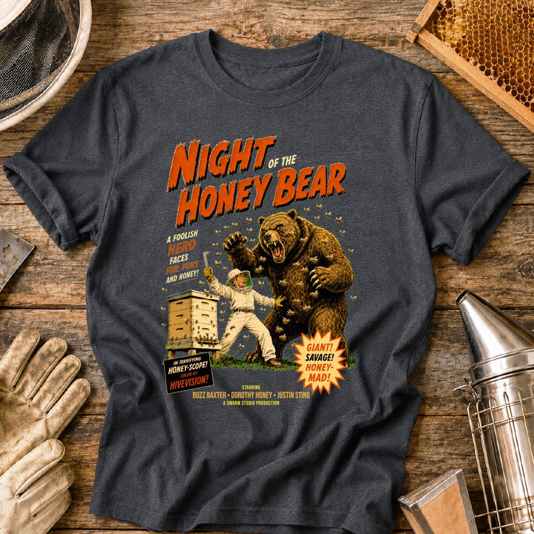 Retro Night of the Honey Bear T-Shirt