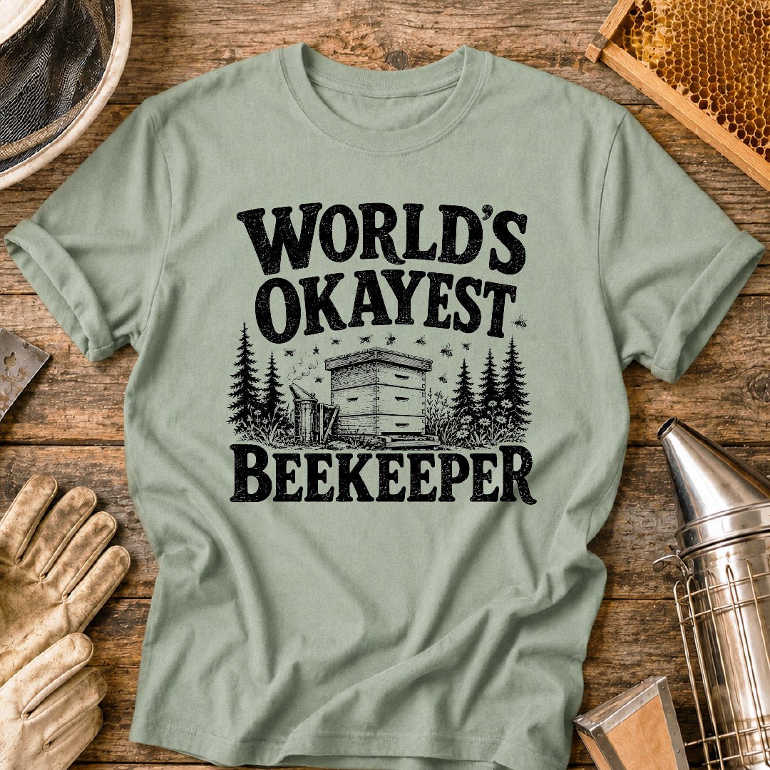 World's Okayest Beekeeper T-Shirt