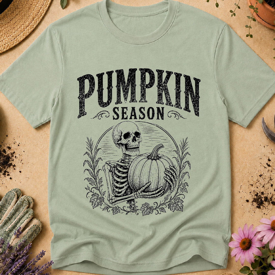 Pumpkin Season Skeleton T-Shirt