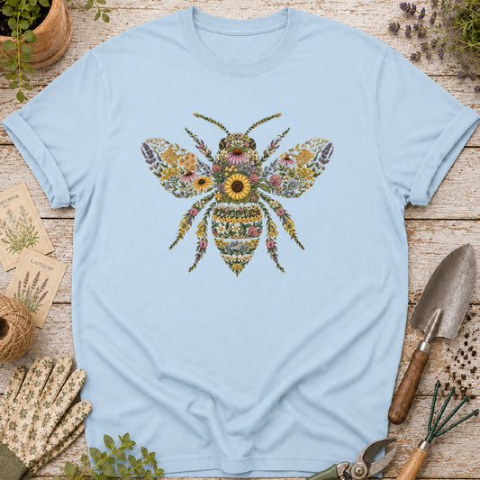 Wildflower Floral Bee T-Shirt