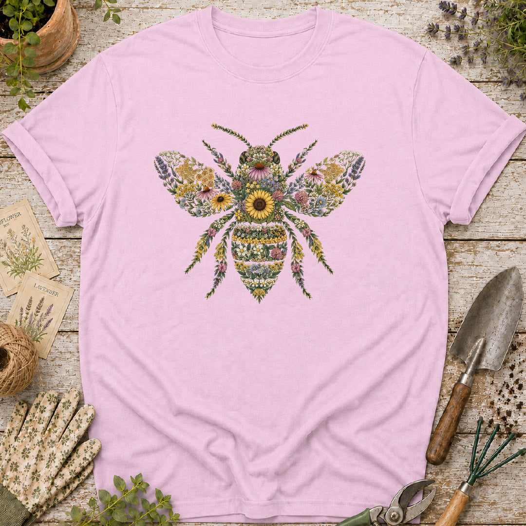 Wildflower Floral Bee T-Shirt