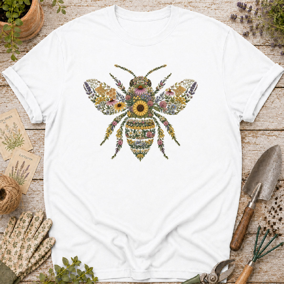 Wildflower Floral Bee T-Shirt