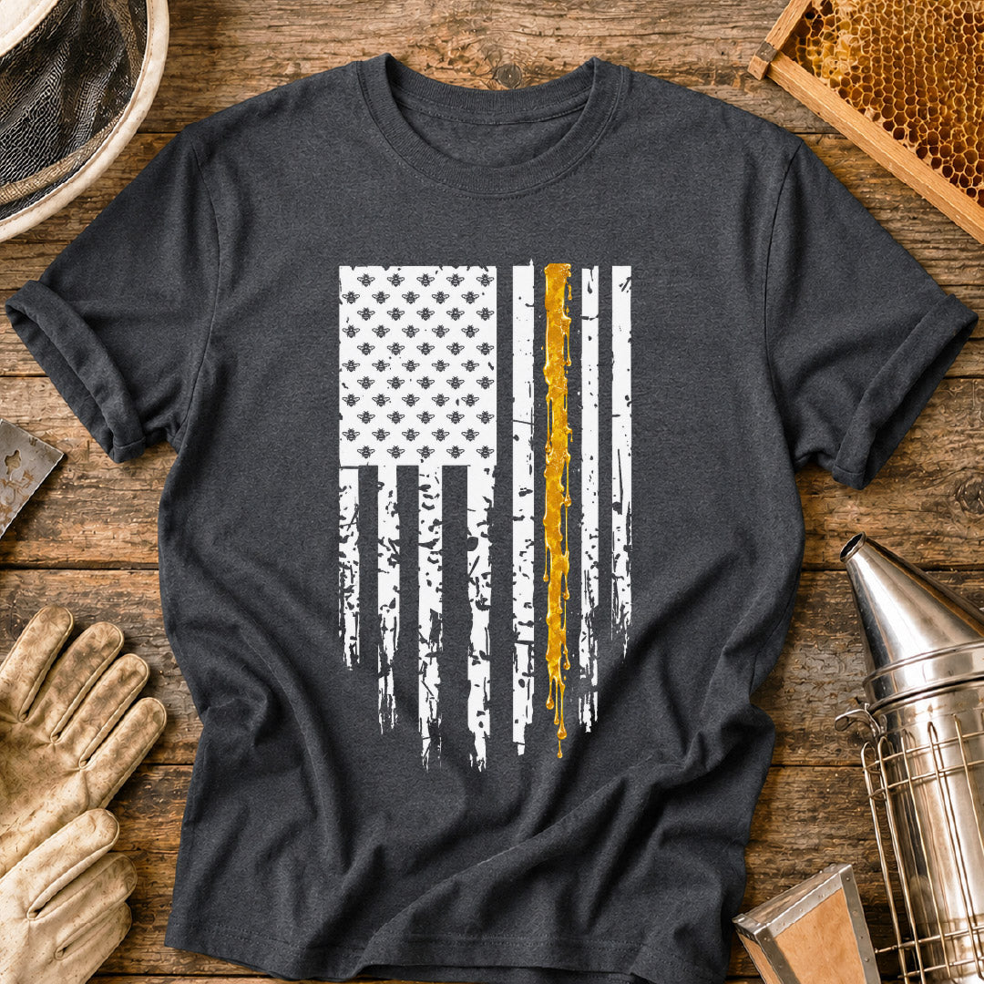 Bees & Stripes Flag T-Shirt