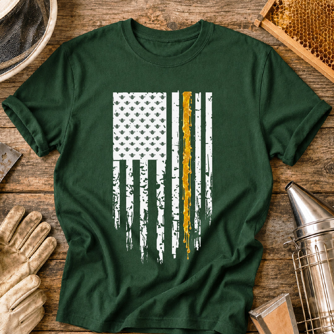 Bees & Stripes Flag T-Shirt