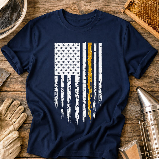 Bees & Stripes Flag T-Shirt
