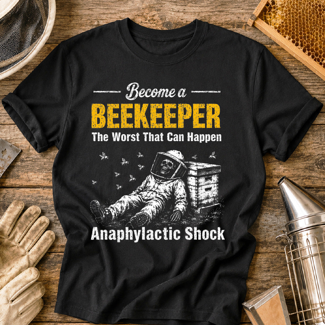 Skeletal Become a Beekeeper T-Shirt