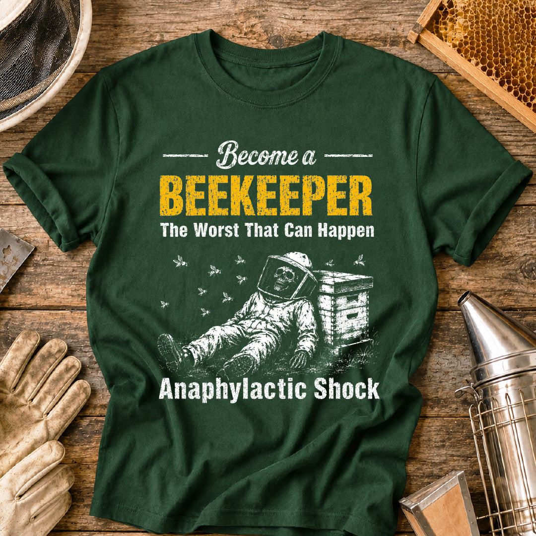 Skeletal Become a Beekeeper T-Shirt