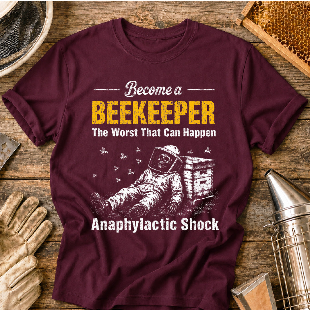 Skeletal Become a Beekeeper T-Shirt