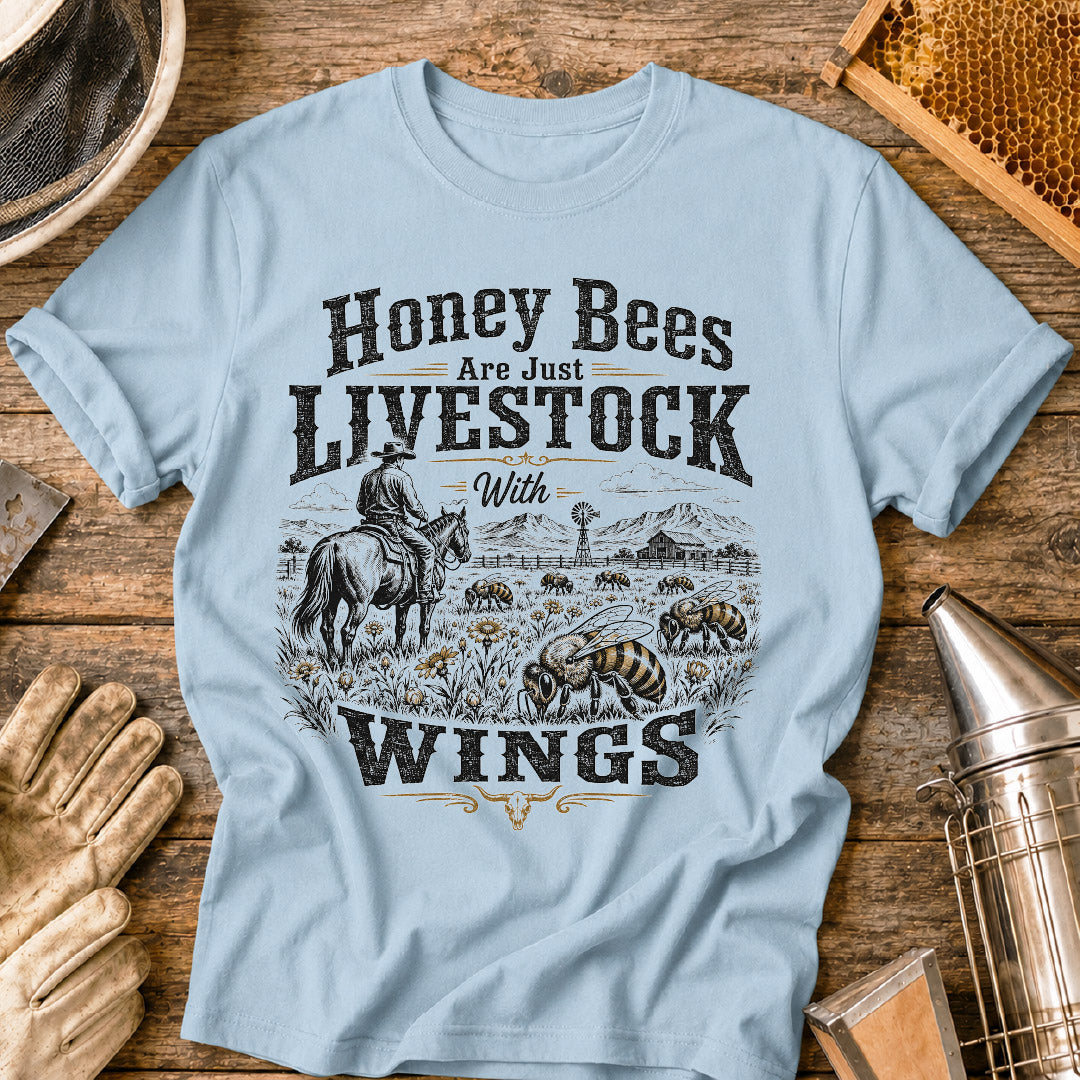 Bees Livestock with Wings T-Shirt