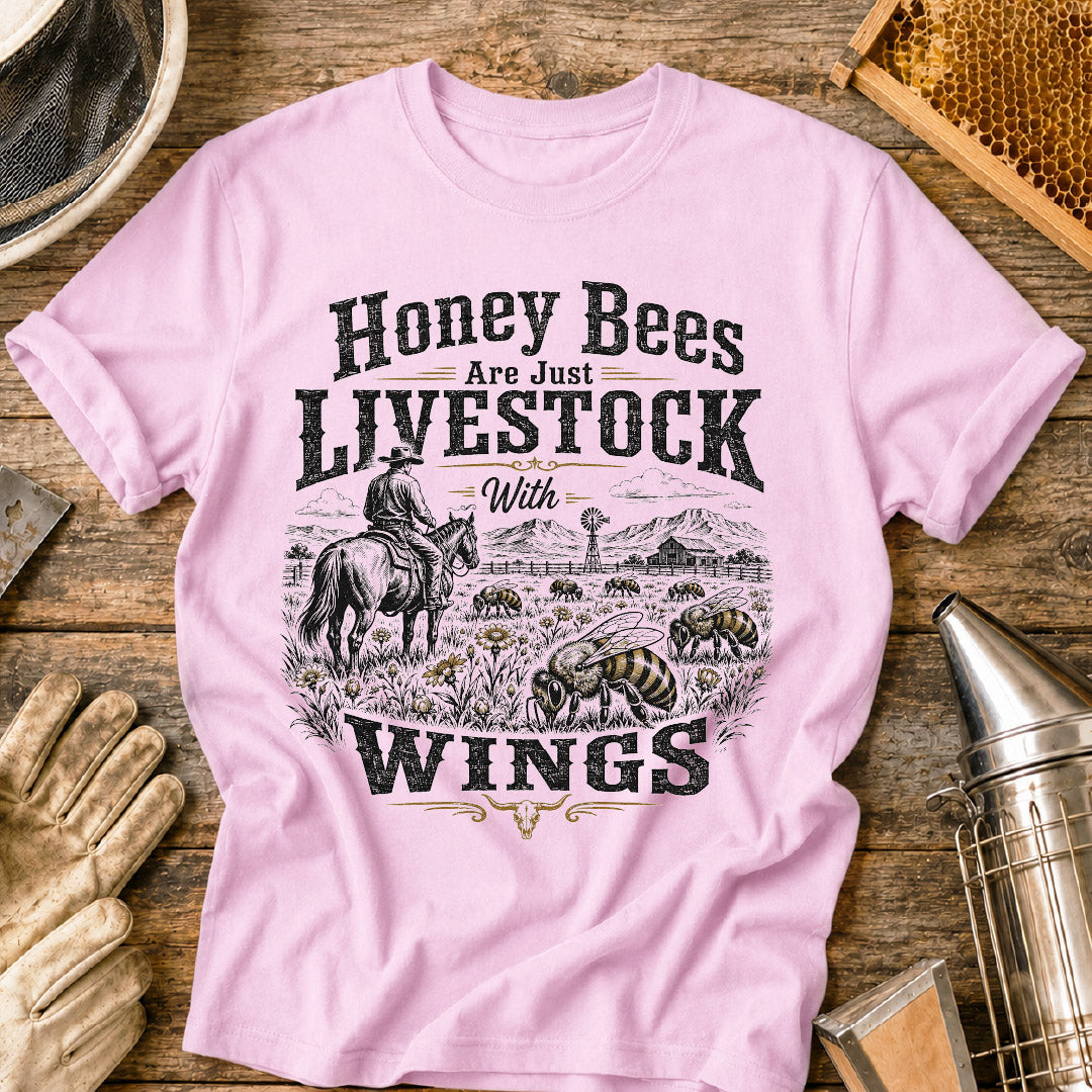 Bees Livestock with Wings T-Shirt