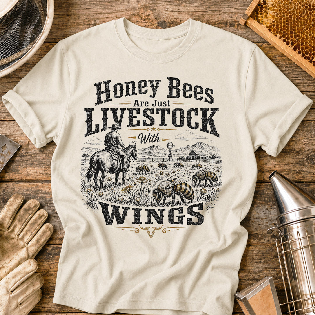 Bees Livestock with Wings T-Shirt