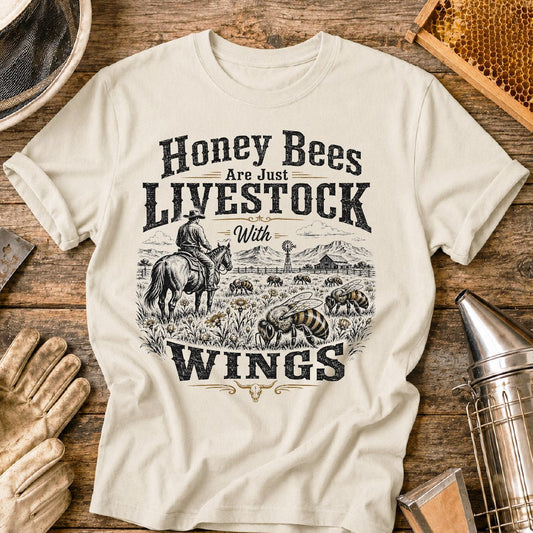 Bees Livestock with Wings T-Shirt