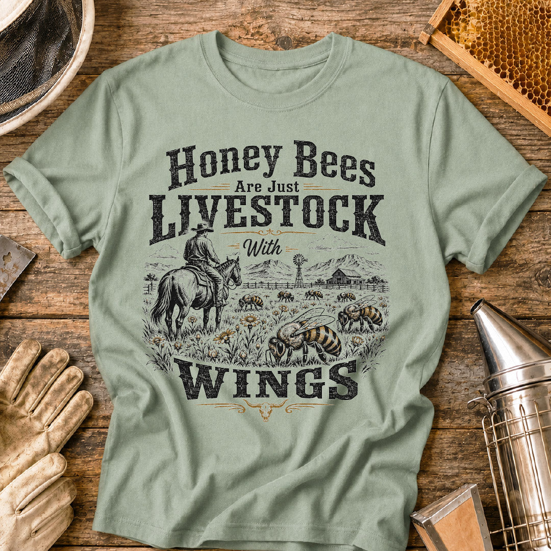Bees Livestock with Wings T-Shirt