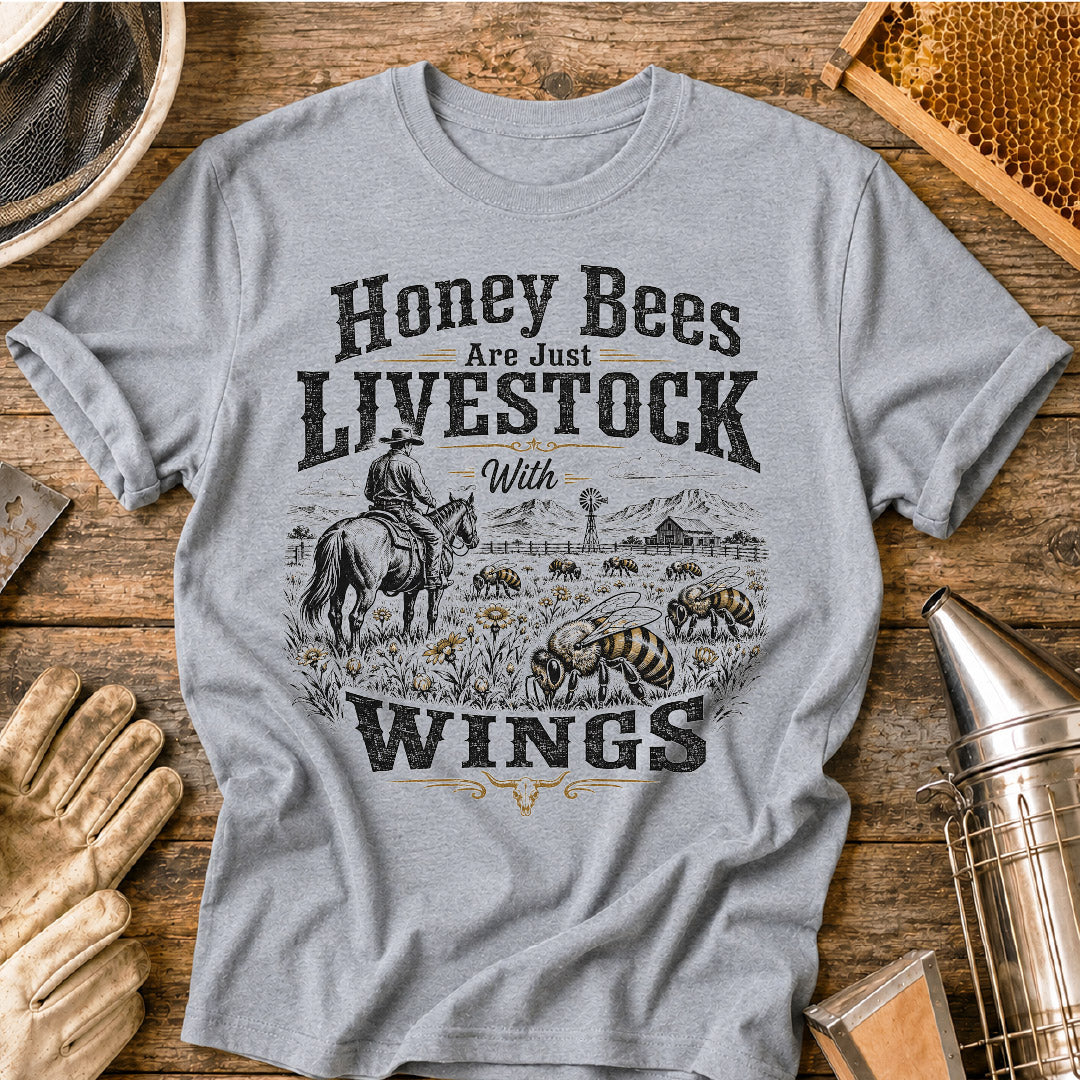 Bees Livestock with Wings T-Shirt
