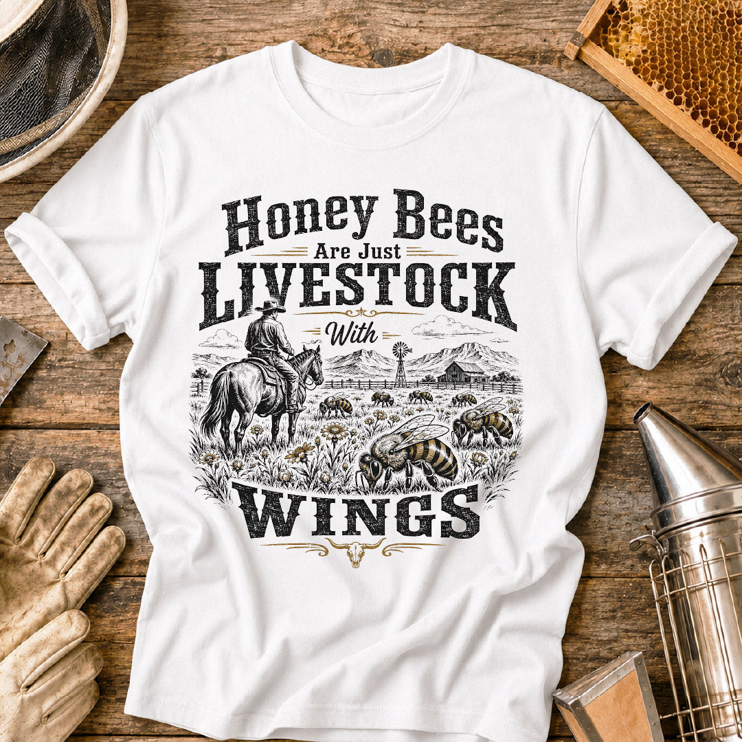 Bees Livestock with Wings T-Shirt