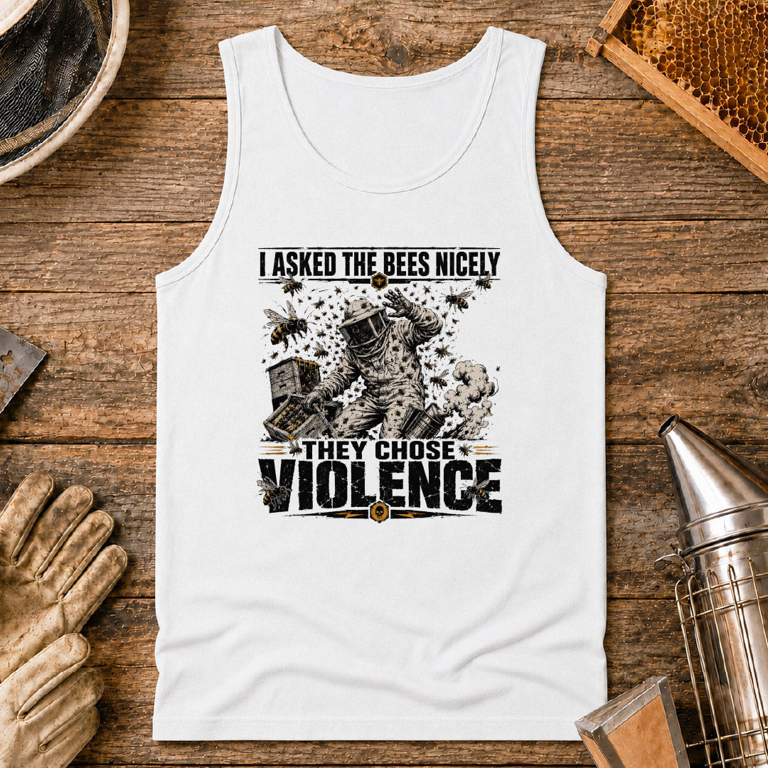 Bees Chose Violence Tank Top