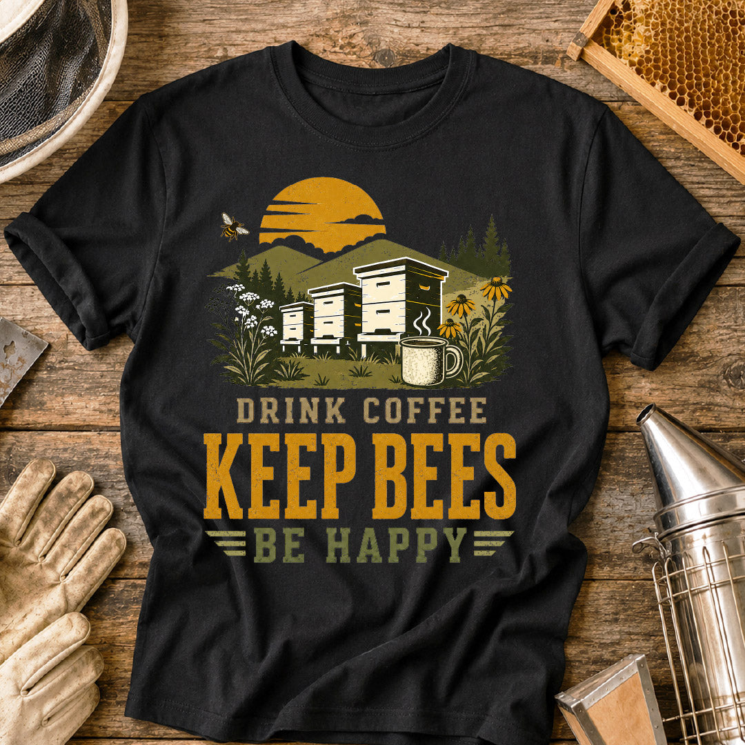 drink coffee keep bees, beekeeper shirt, beekeeping shirt, funny beekeeper shirt, bee lover gift, beekeeper gift, apiary shirt, coffee lover shirt, honey bee shirt, beekeeping gift