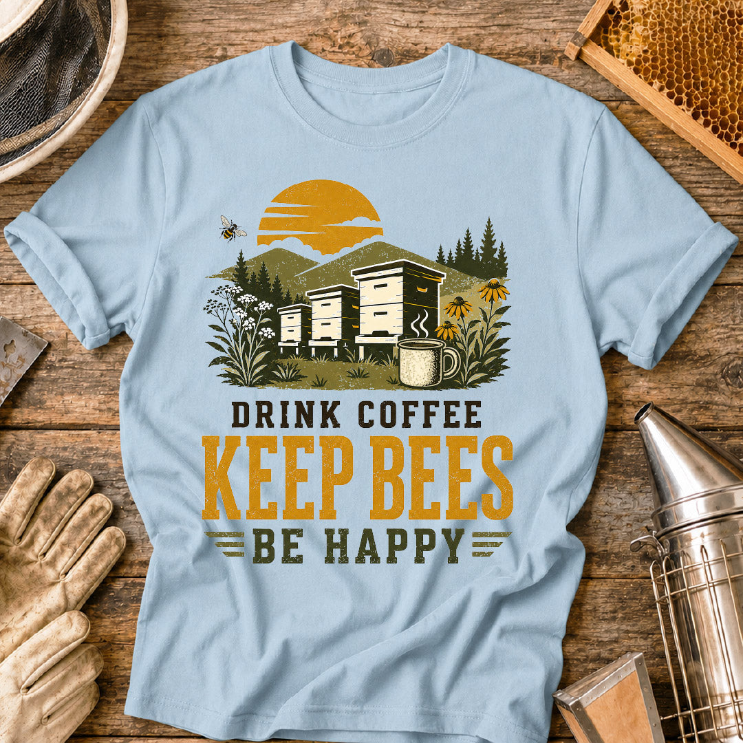 drink coffee keep bees, beekeeper shirt, beekeeping shirt, funny beekeeper shirt, bee lover gift, beekeeper gift, apiary shirt, coffee lover shirt, honey bee shirt, beekeeping gift
