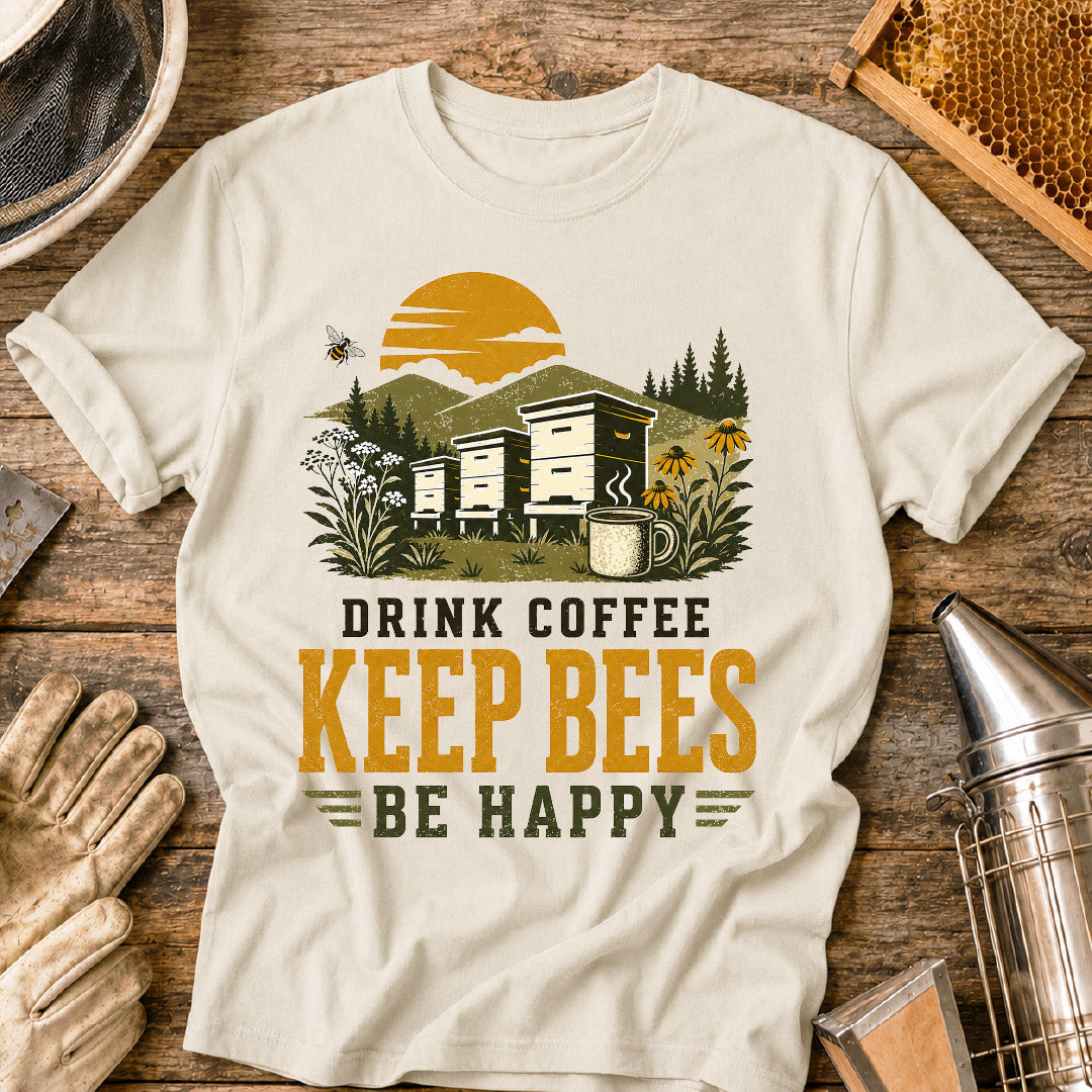 drink coffee keep bees, beekeeper shirt, beekeeping shirt, funny beekeeper shirt, bee lover gift, beekeeper gift, apiary shirt, coffee lover shirt, honey bee shirt, beekeeping gift