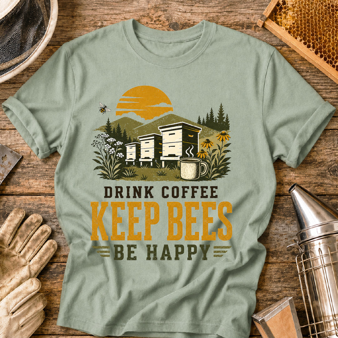 drink coffee keep bees, beekeeper shirt, beekeeping shirt, funny beekeeper shirt, bee lover gift, beekeeper gift, apiary shirt, coffee lover shirt, honey bee shirt, beekeeping gift