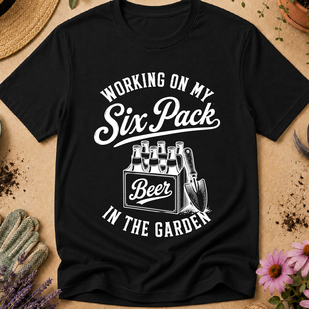 working on my six pack, funny gardening shirt, beer garden shirt, gardener humor, gardening beer shirt, funny gardener gift, garden lover shirt, gardening t shirt, beer lover gardener, gift for gardener