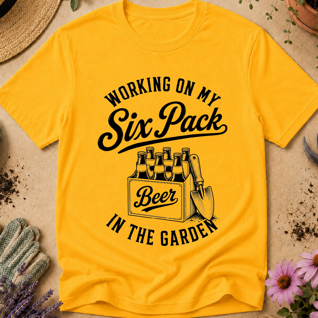 working on my six pack, funny gardening shirt, beer garden shirt, gardener humor, gardening beer shirt, funny gardener gift, garden lover shirt, gardening t shirt, beer lover gardener, gift for gardener