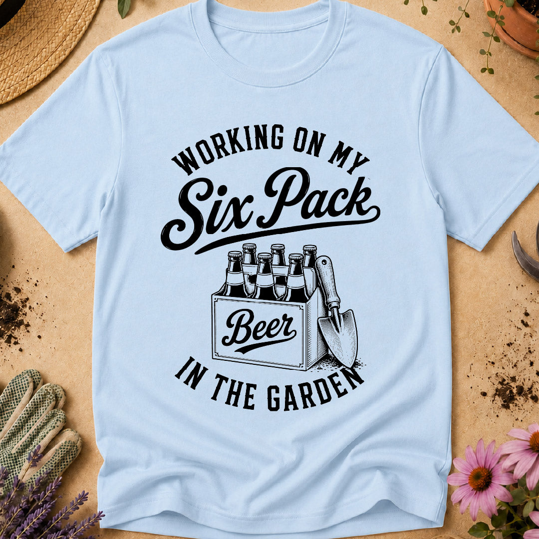 working on my six pack, funny gardening shirt, beer garden shirt, gardener humor, gardening beer shirt, funny gardener gift, garden lover shirt, gardening t shirt, beer lover gardener, gift for gardener