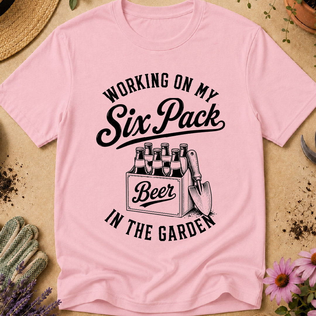 working on my six pack, funny gardening shirt, beer garden shirt, gardener humor, gardening beer shirt, funny gardener gift, garden lover shirt, gardening t shirt, beer lover gardener, gift for gardener