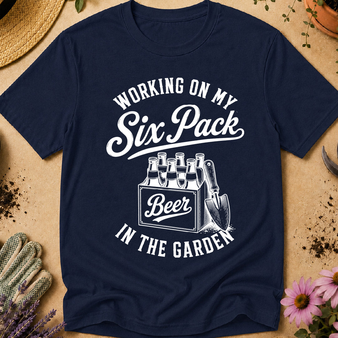 working on my six pack, funny gardening shirt, beer garden shirt, gardener humor, gardening beer shirt, funny gardener gift, garden lover shirt, gardening t shirt, beer lover gardener, gift for gardener