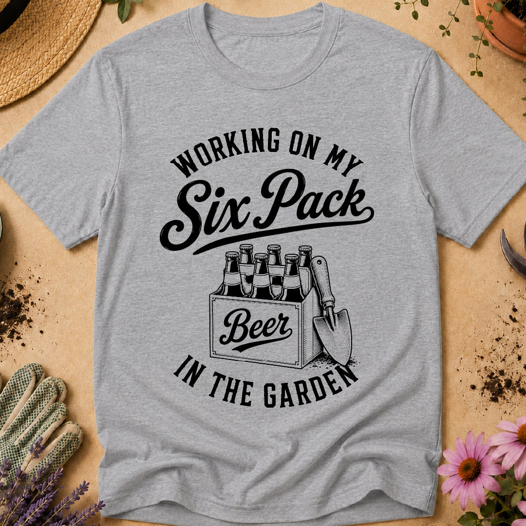 working on my six pack, funny gardening shirt, beer garden shirt, gardener humor, gardening beer shirt, funny gardener gift, garden lover shirt, gardening t shirt, beer lover gardener, gift for gardener