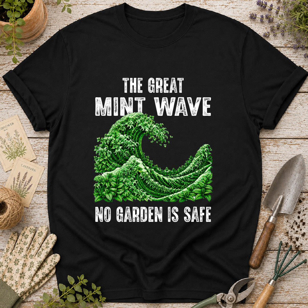 mint gardening shirt, funny gardener shirt, invasive mint tee, garden humor shirt, mint plant lover, gardening gift, plant lover shirt, backyard garden tee, botanical graphic shirt, no garden is safe