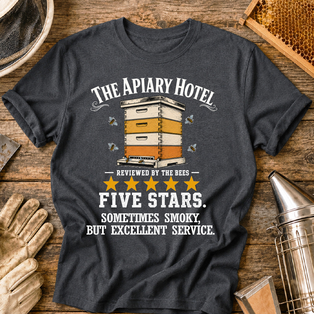 Beekeeper Apiary Hotel Review T-Shirt