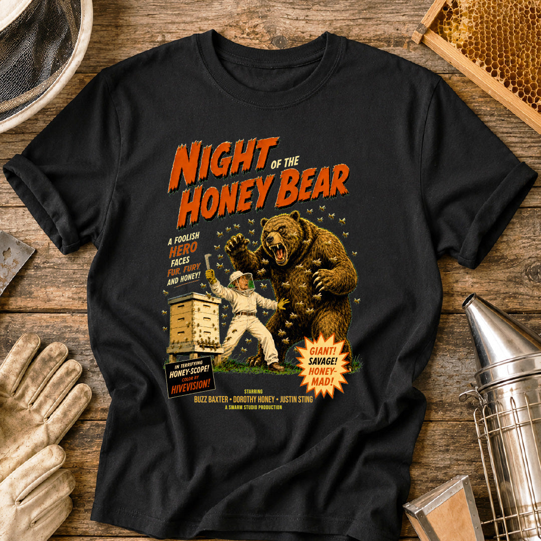 Retro Night of the Honey Bear T-Shirt