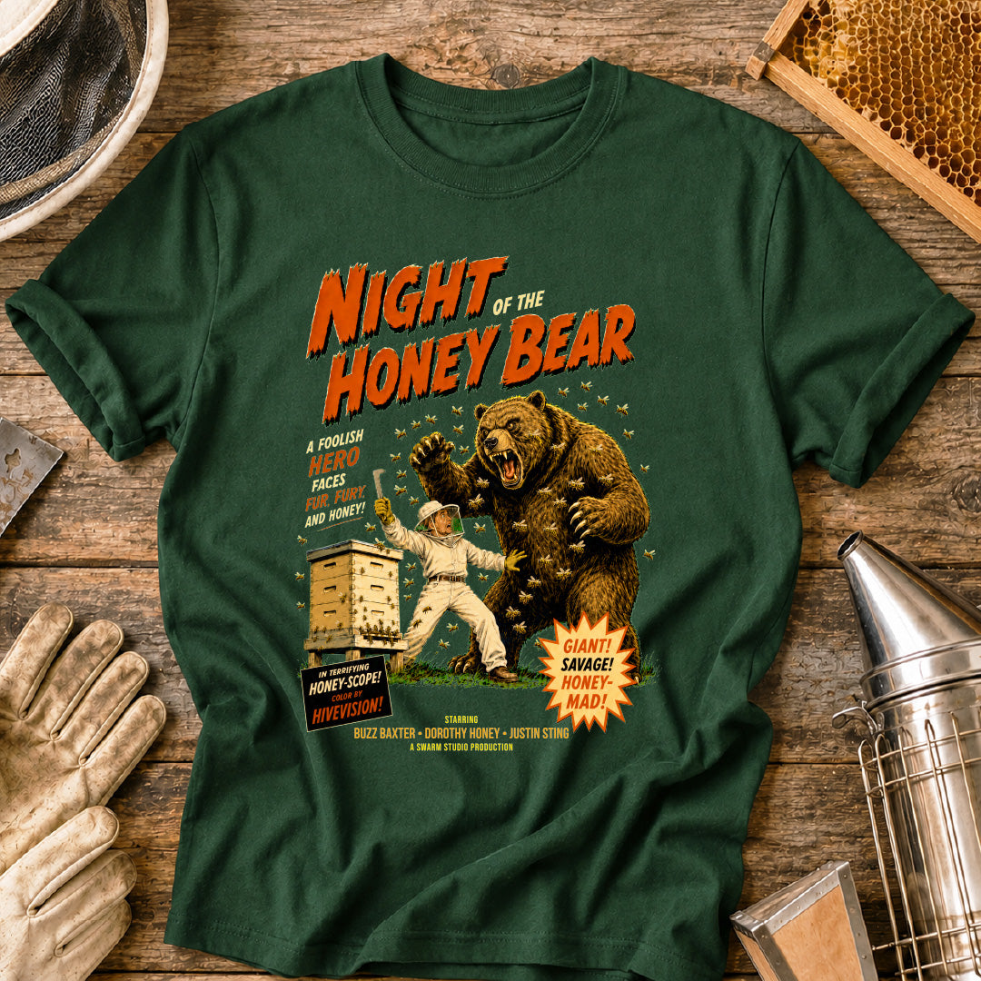 Retro Night of the Honey Bear T-Shirt