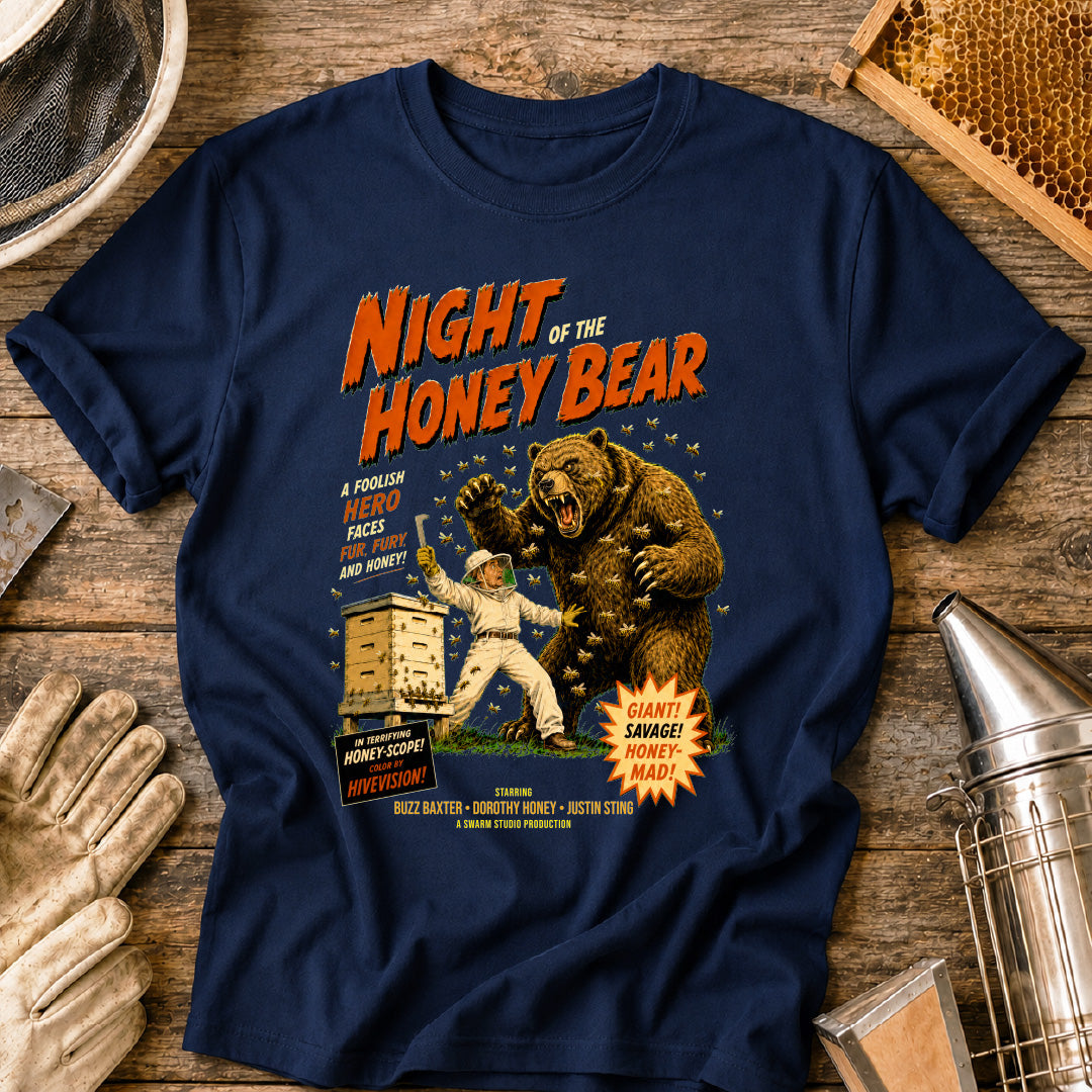 Retro Night of the Honey Bear T-Shirt