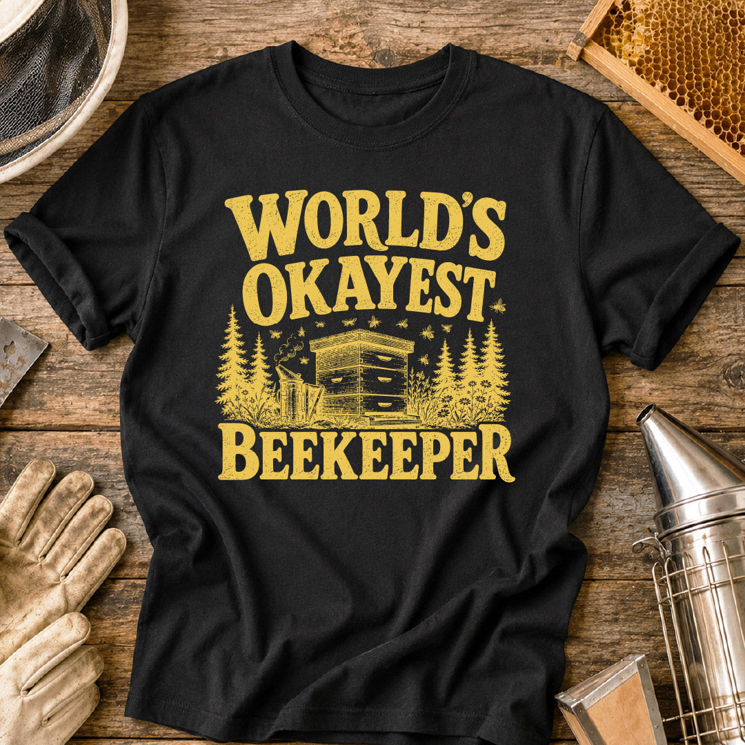 World's Okayest Beekeeper T-Shirt