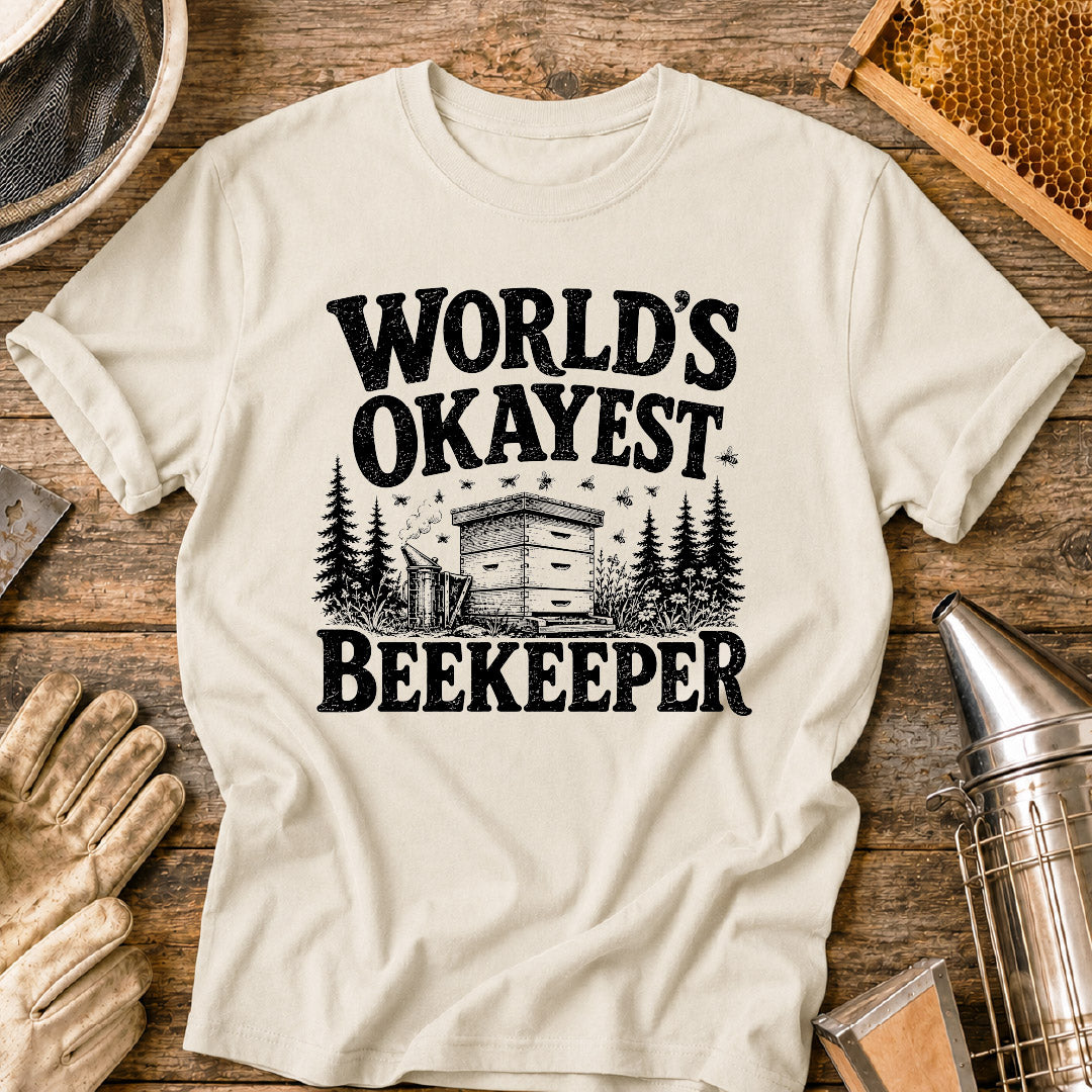 World's Okayest Beekeeper T-Shirt