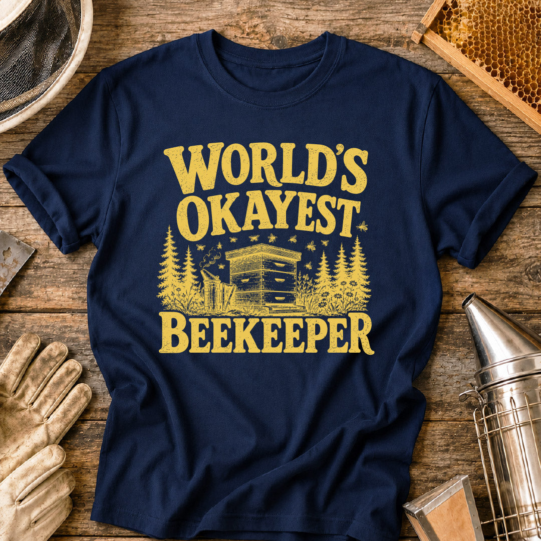 World's Okayest Beekeeper T-Shirt