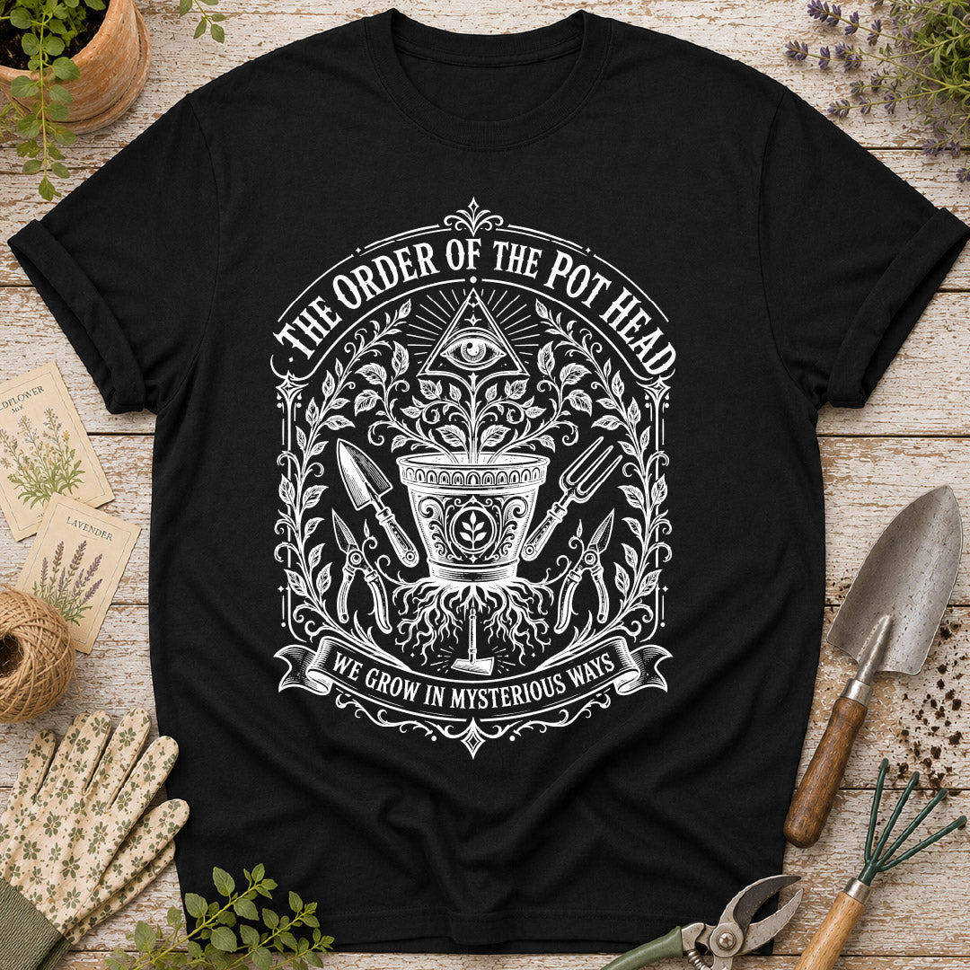 order of the pot head, funny gardening shirt, gardener gift, plant lover shirt, garden club shirt, botanical t shirt, gardening humor, vintage garden shirt, pot head gardener, gifts for gardeners