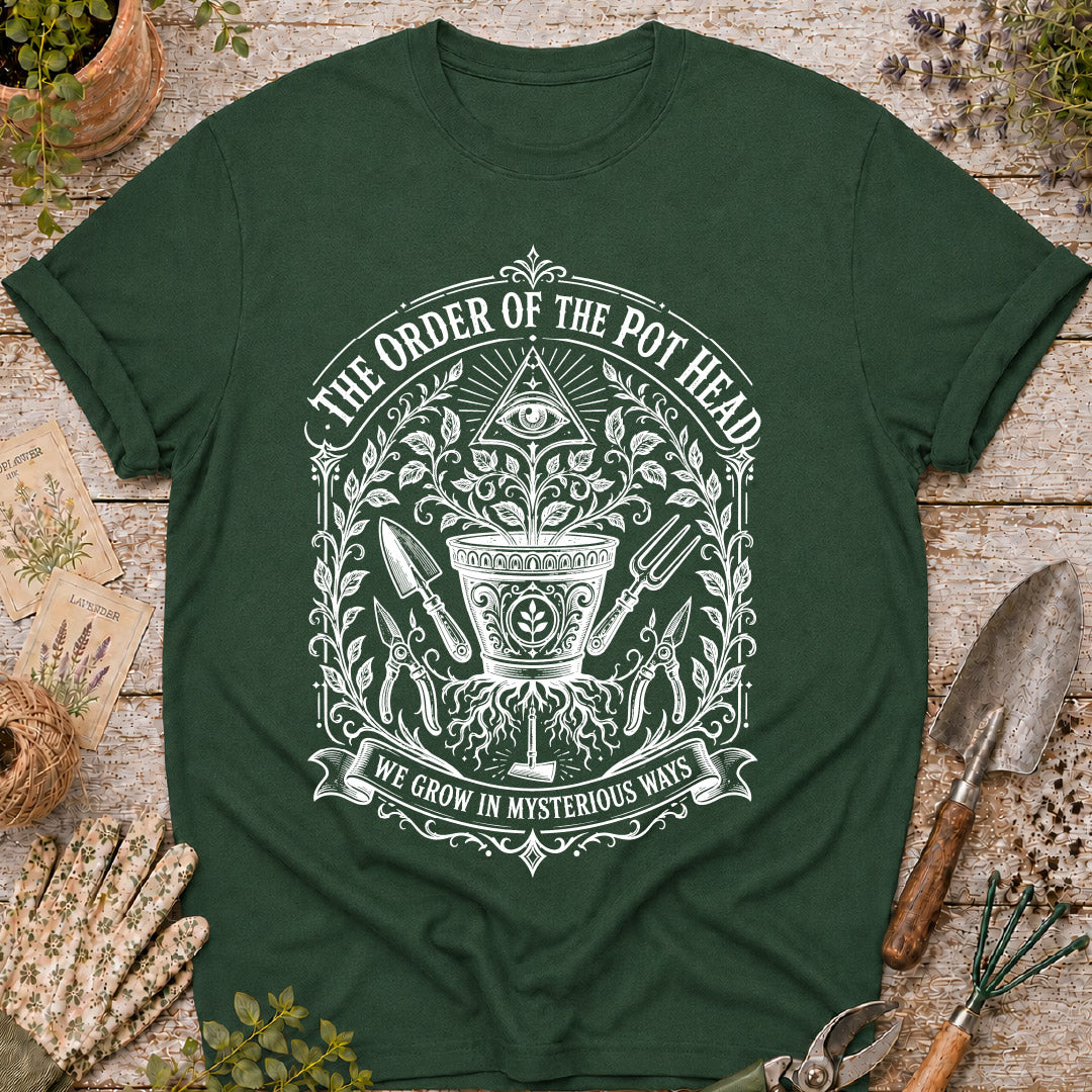 order of the pot head, funny gardening shirt, gardener gift, plant lover shirt, garden club shirt, botanical t shirt, gardening humor, vintage garden shirt, pot head gardener, gifts for gardeners