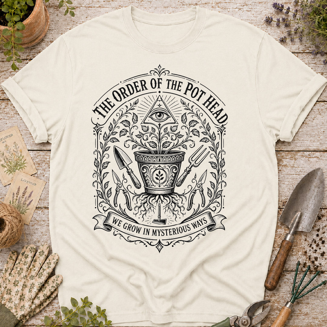 order of the pot head, funny gardening shirt, gardener gift, plant lover shirt, garden club shirt, botanical t shirt, gardening humor, vintage garden shirt, pot head gardener, gifts for gardeners