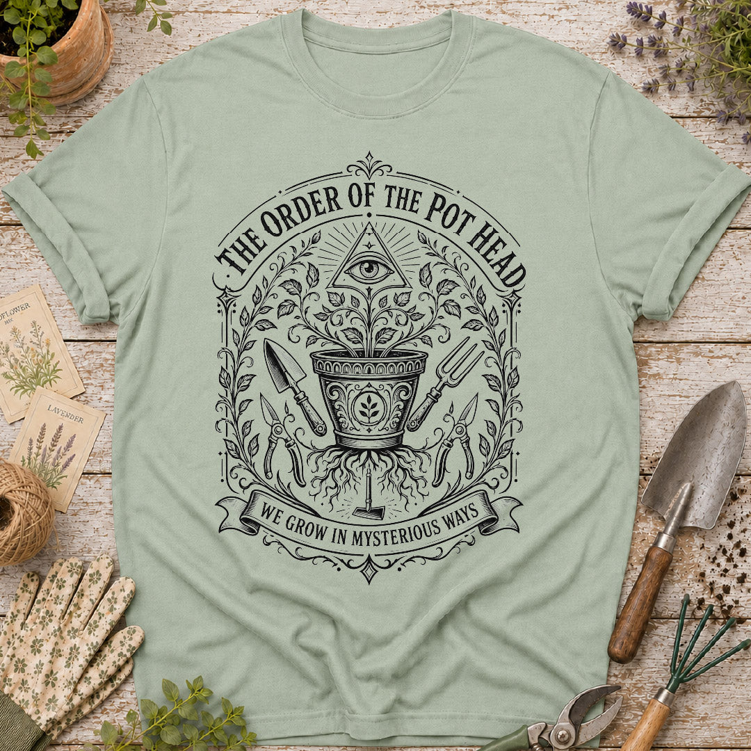 order of the pot head, funny gardening shirt, gardener gift, plant lover shirt, garden club shirt, botanical t shirt, gardening humor, vintage garden shirt, pot head gardener, gifts for gardeners