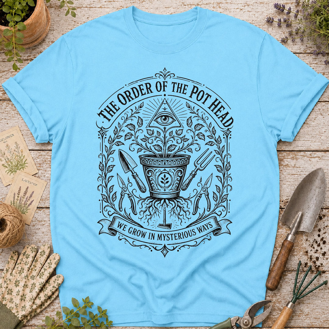 order of the pot head, funny gardening shirt, gardener gift, plant lover shirt, garden club shirt, botanical t shirt, gardening humor, vintage garden shirt, pot head gardener, gifts for gardeners