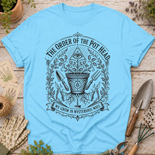order of the pot head, funny gardening shirt, gardener gift, plant lover shirt, garden club shirt, botanical t shirt, gardening humor, vintage garden shirt, pot head gardener, gifts for gardeners