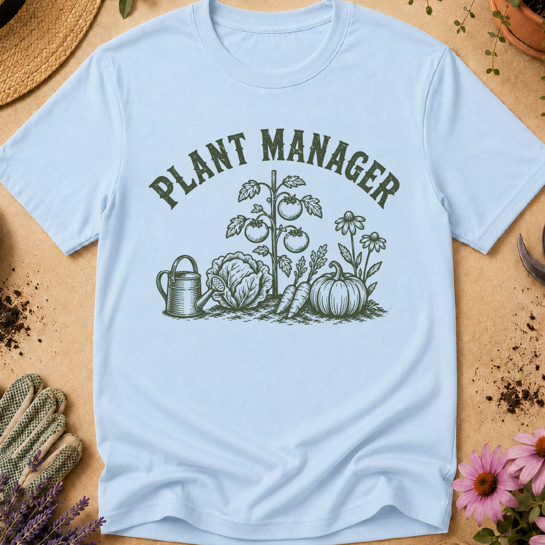 plant manager shirt, gardening shirt, gardener gift, funny gardening shirt, vegetable garden shirt, garden lover gift, backyard gardener, plant lover shirt, gardening gift, vegetable gardener