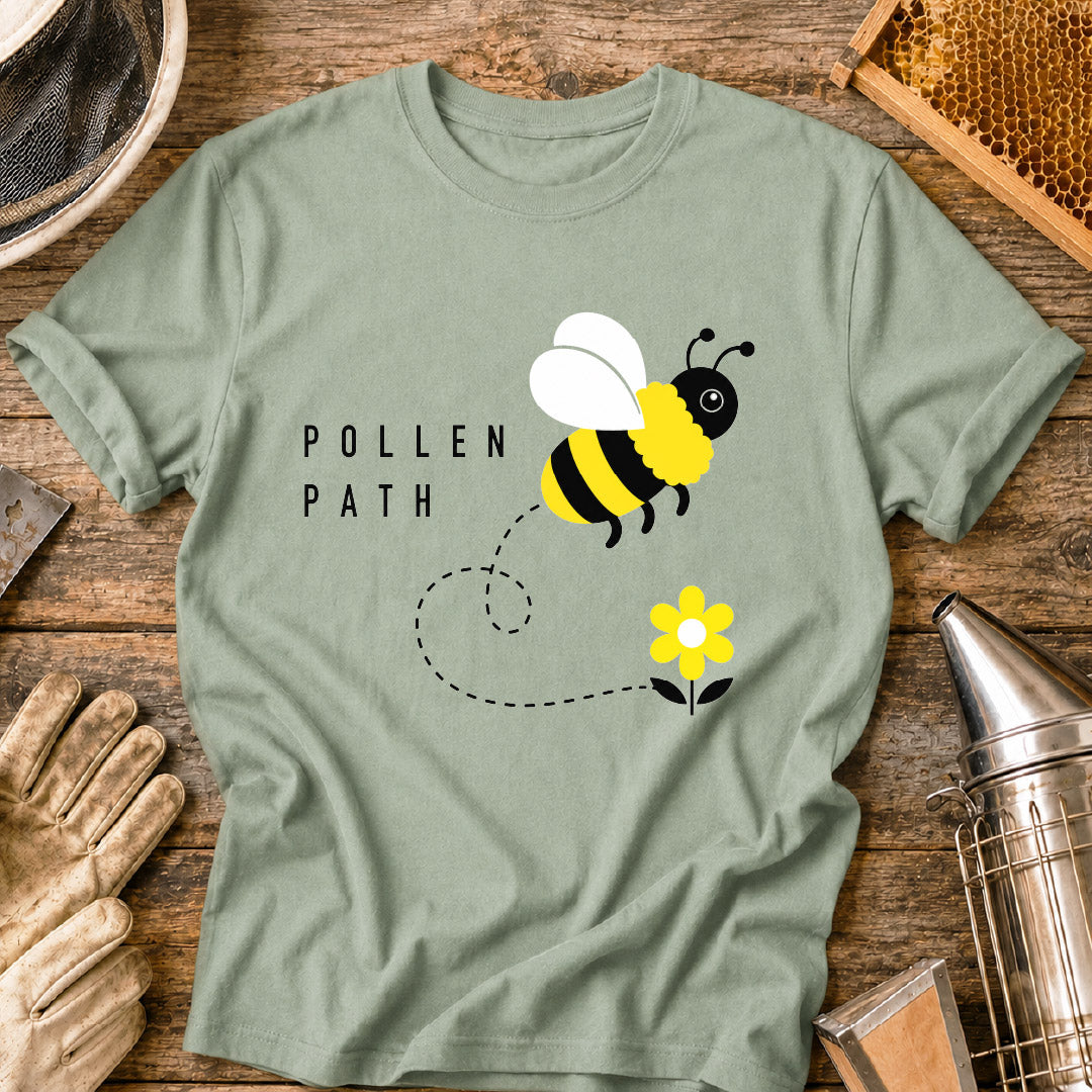 Pollen Path Modern Bee T-Shirt