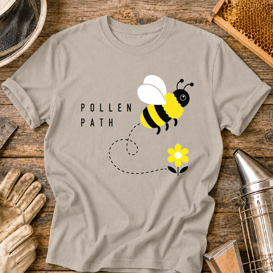 Pollen Path Modern Bee T-Shirt