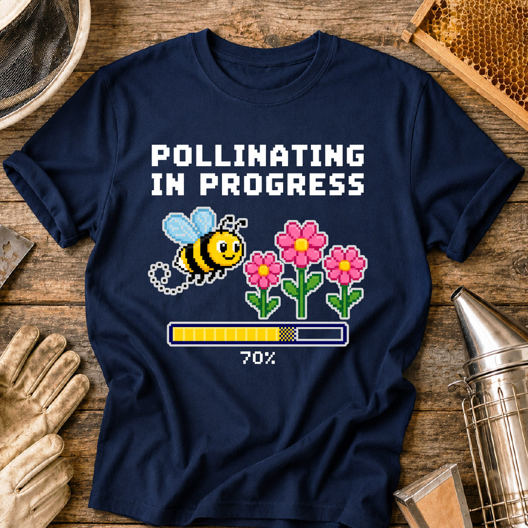 Pollinating in Progress 8-Bit T-Shirt